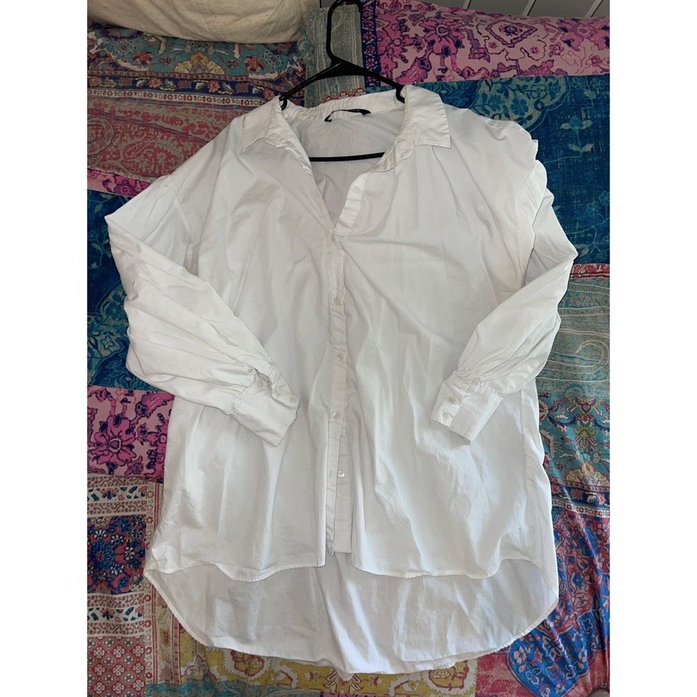 Zara white blouse